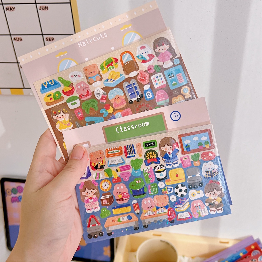 Miếng Dán Trang Trí Hình Nhân Vật Goo Dễ Thương SS167