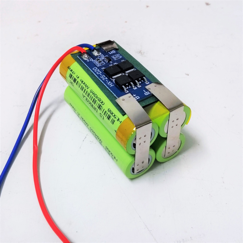 Khối Pin 2S 8.4V Dòng xả cao 20A chuyên dùng cho máy khoan, bắt vít, loa kẹo kéo, máy hút bụi... Có mạch bảo vệ 2S 20A