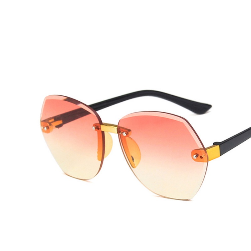 (AIMURUSI) COD Kính Mát Uv400 Tròng Đa Giác Không Viền Thời Trang Hàn Quốc Cổ Điển Cho Bé Trai Và Gái