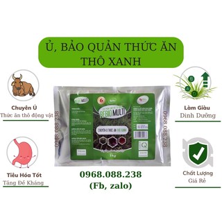 Men ủ thức ăn chăn nuôi 𝐌𝐔𝐋𝐓𝐈 𝟔 1kg 💥CHÍNH HÃNG💥Chế phẩm sinh học chuyên ủ, bảo quản thức ăn thô xanh cho động vật ăn cỏ