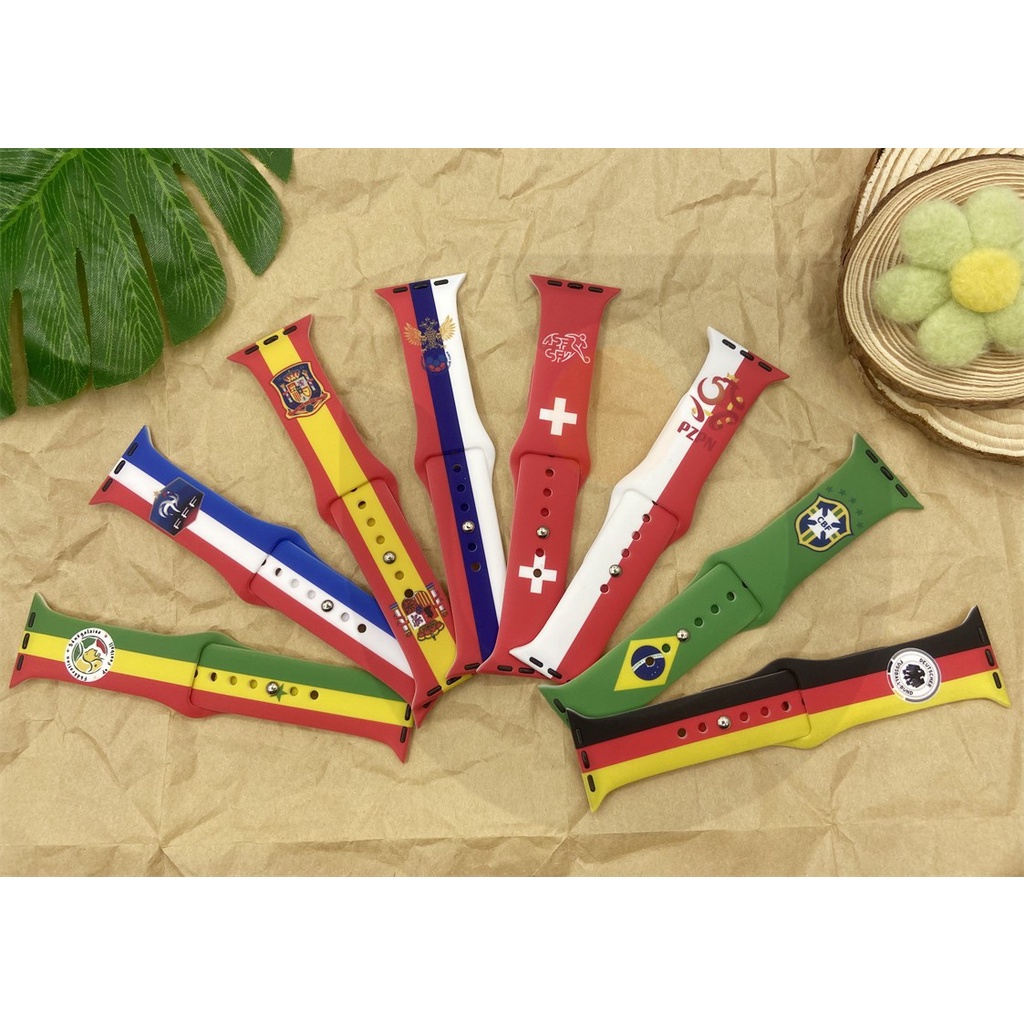 Dây Đeo Đồng Hồ Bằng Silicone Cho iWatch7 / 6 / 5 / 4 / 3 / 2 / 1 / SE Generation 38 / 40 / 41 / 42 / 44 / 45