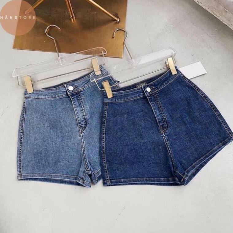 Quần sooc bò nữ lưng cao quần short jean nữ cạp cao gen bụng ! ”