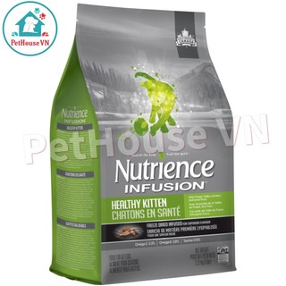 NUTRIENCE INFUSION KITTEN - Túi 500G Thức Ăn Hạt Cho Mèo Con Vị Gà & Rau Củ Quả Hàng Chính Hãng