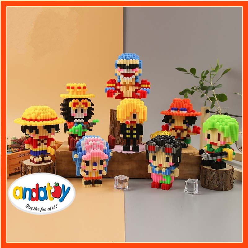 Đồ chơi lắp ráp mô hình lego mini đảo hải tặc One Piece lego 3d cho bé ANDATOY AD1163