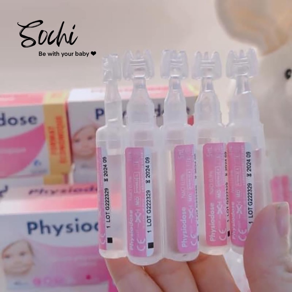 Nước muối sinh lý hồng Gifrer/Physiodone (Pháp) vệ sinh cho bé (40 tép) date xa