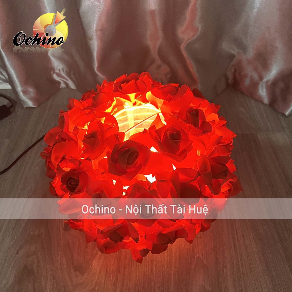 Đèn Ngủ Để Bàn Hoa Hồng Mẫu Chân Vàng Bệt Dùng Làm Quà Tặng, Quà Cưới, Trang Trí Phòng Cưới (Có Sẵn)