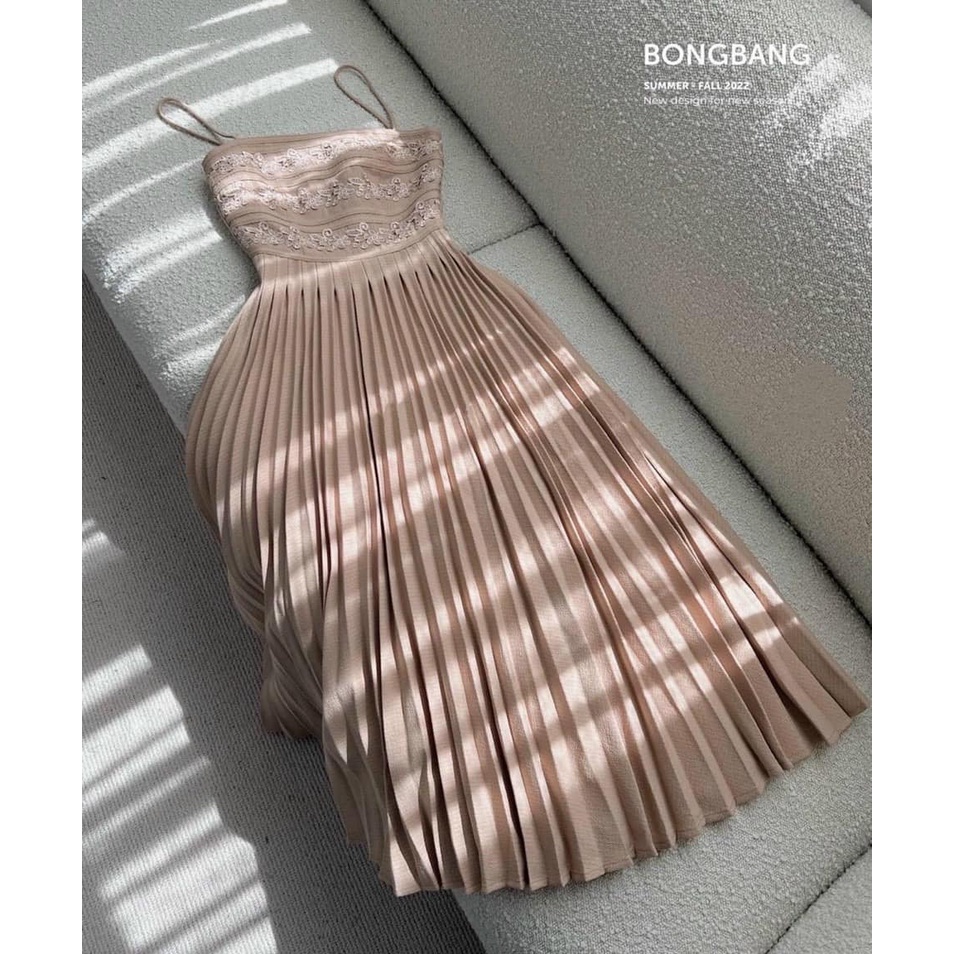 Đầm maxi 2s dập ly