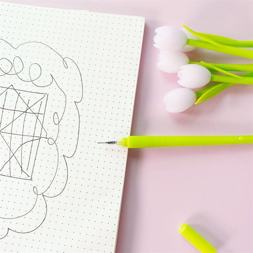 Bút Mực Gel Nhiều Màu Sáng Tạo Cho Học Sinh|Bút Bi Ngòi 0.5mm Hình Bông Hoa Nhiều Màu Sắc