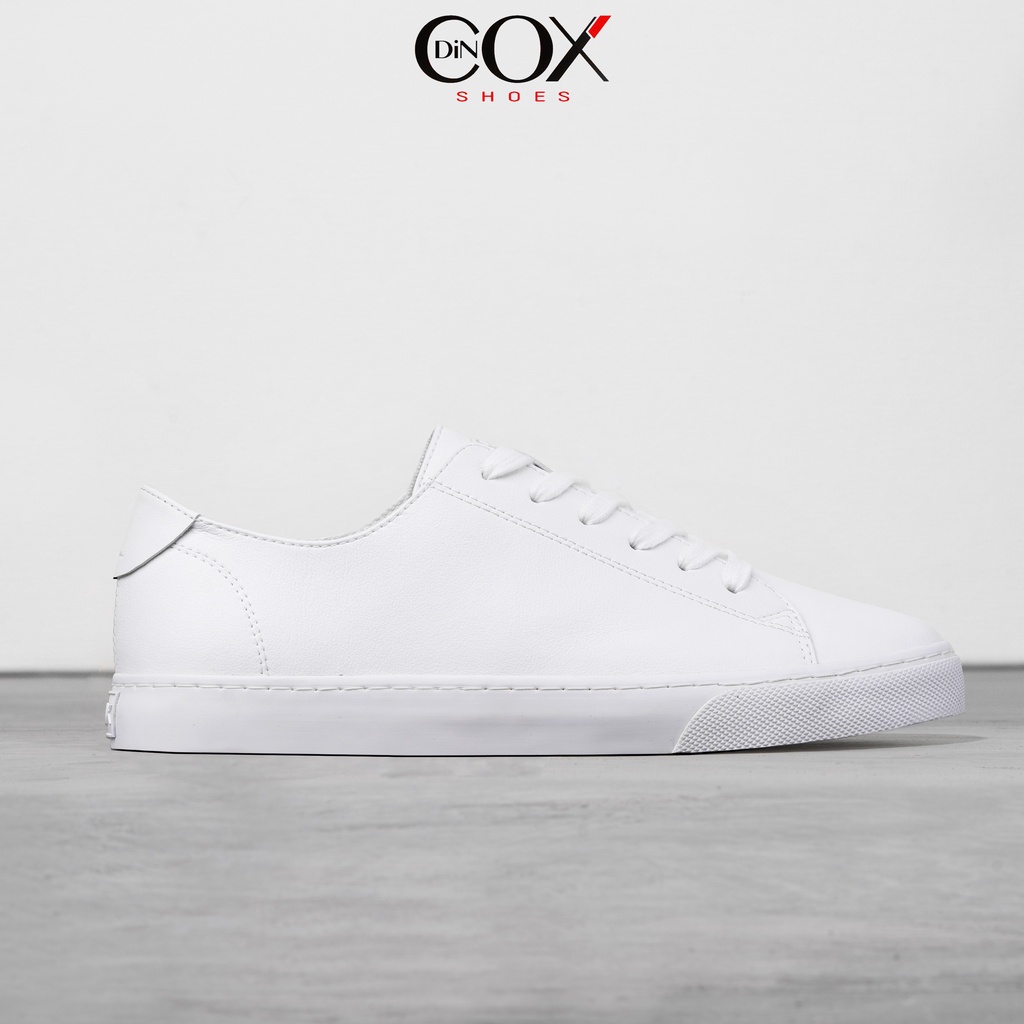 Giày Sneaker Da Unisex DINCOX D34 Sành Điệu White