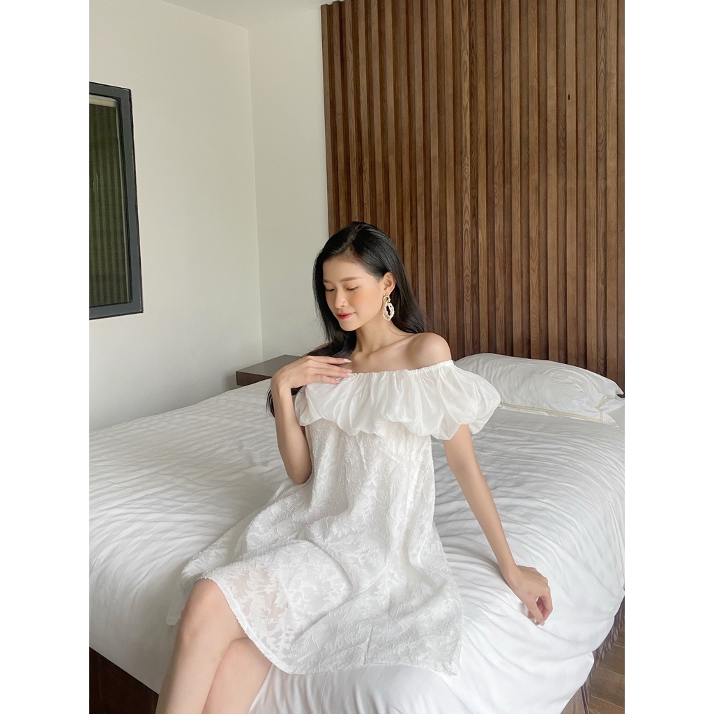 YU CHERRY | Đầm trễ vai nữ có lót Charlotte Dress YD165