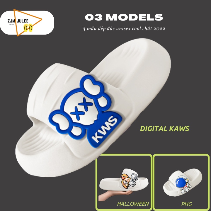 Dép bánh mì đúc nam nữ DIGITAL 2022 đế 3cm - ĐẶT TĂNG 1 SIZE