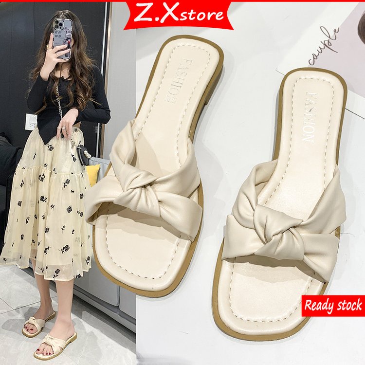  ZTAIXIELUA  Dép Sandal Đế Bằng Thiết Kế Mới Thời Trang Dành Cho Nữ giày đế xuồng sandal nữ dép lê lông