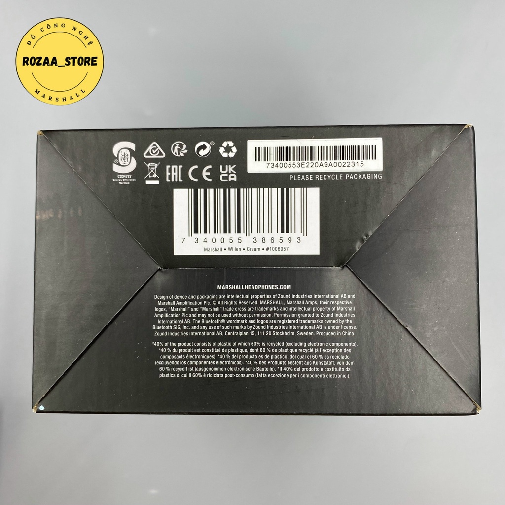 Loa Bluetooth không dây Marshall WILLEN - Mới 100%, Bảo hành 12 tháng, 1 ĐỔI 1 30 NGÀY