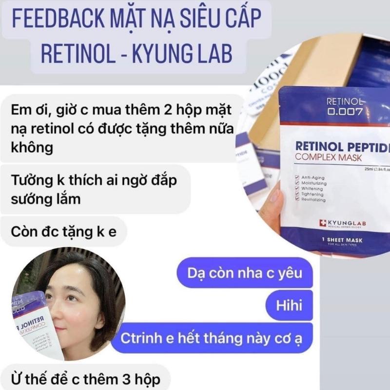 Mặt nạ retinol ,Mặt nạ Retinol Peptide Complex Kyung Lab  tái tạo da, làm trắng da và dưỡng da săn chắc, căng mịn da