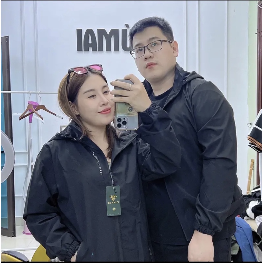 Áo Khoác Gió Nam Nữ 2 Lớp Chống Nước - Áo Gió Đôi Bigsize Nam Nữ 2022