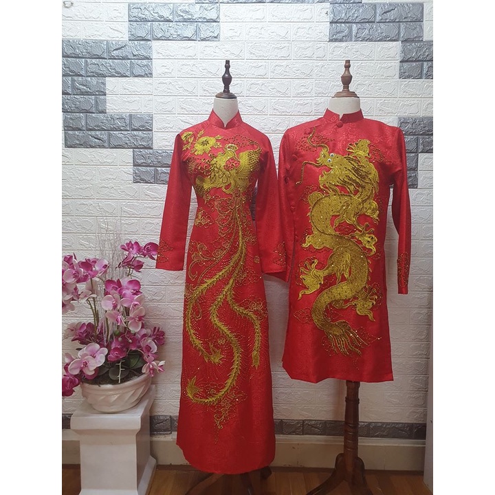 Rồng thêu cao cấp hàng quảng châu