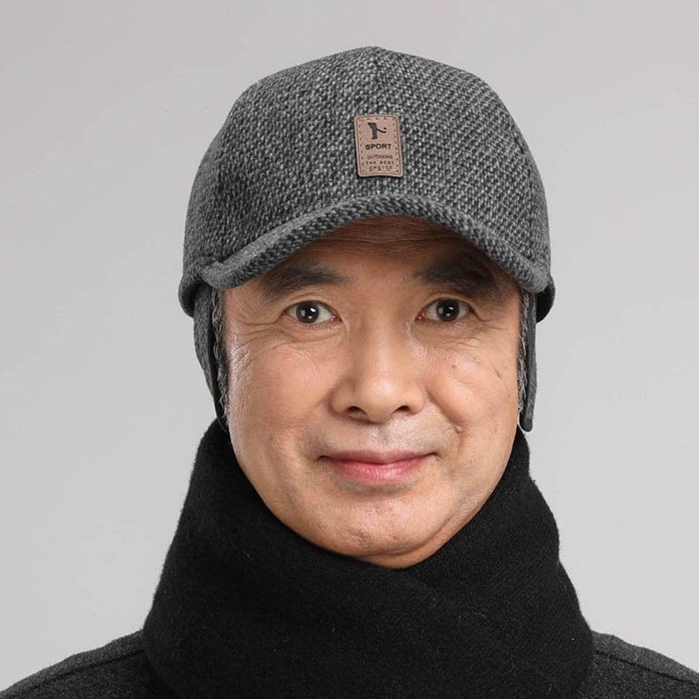 Mũ Lưỡi Trai Vải Len Bảo Vệ Tai Điều Chỉnh Được Phong Cách Hàn Quốc Thời Trang Thu Đông