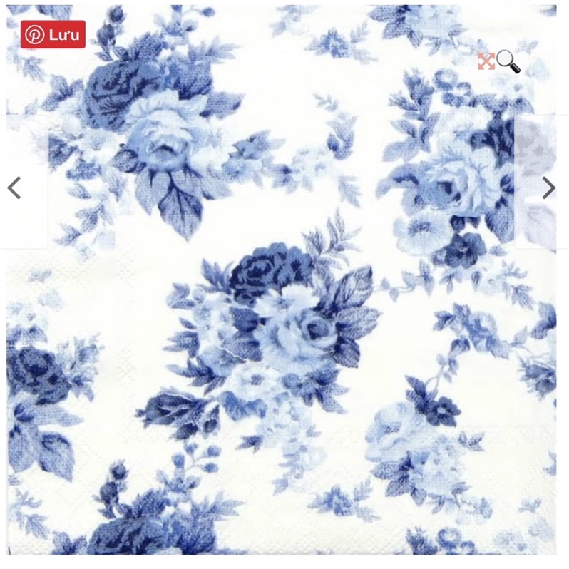 set 02 Giấy ăn trang trí / Napkin - Decoupage (33cm* 33cm)