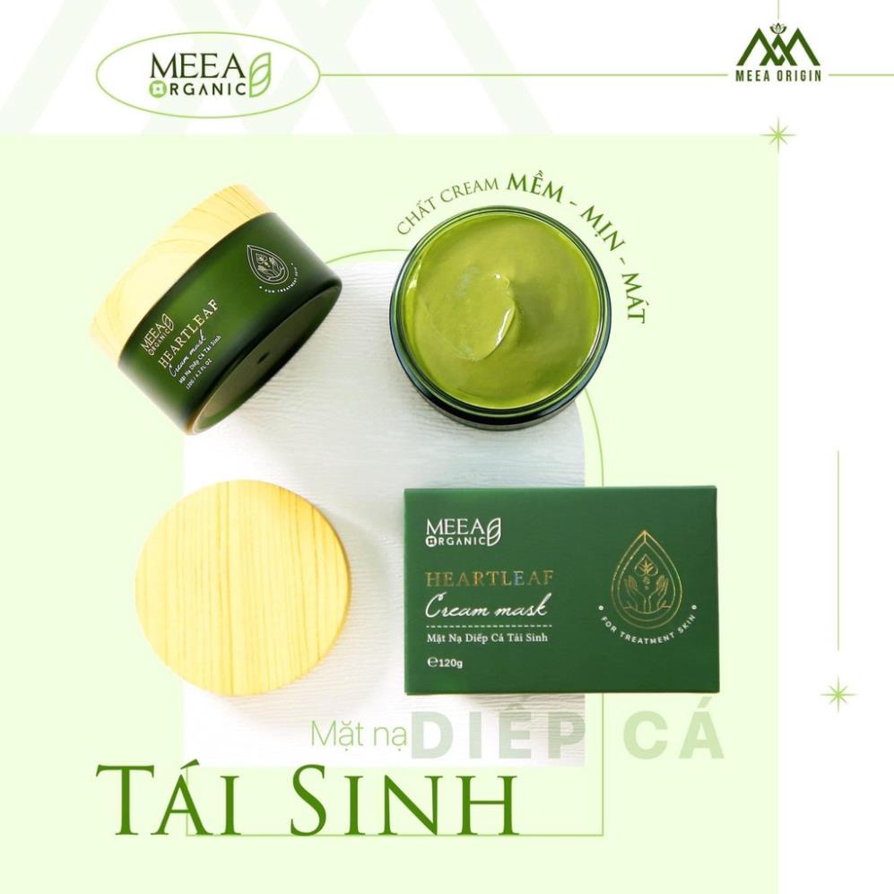 Mặt Nạ Diếp Cá MEEA ORGANIC Tái Sinh Dưỡng Trắng Da Giảm Thâm Mờ Mụn Se Khít Lỗ Chân Lông Giữ Ẩm Cho Da - HANA