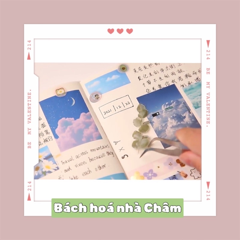 Miếng Dán Trang Trí Hình Hoa Độc Đáo Xinh Xắn