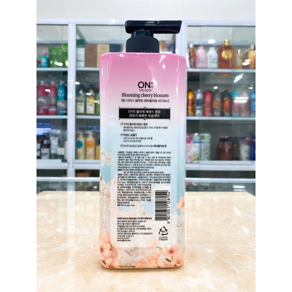 Sữa Tắm Nước Hoa On The Body Perfume Shower Body Wash Hàn Quốc 900g