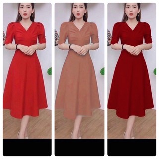 Váy Công Sở thiết kế đơn giản dáng chữ A