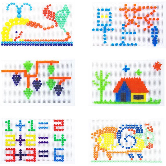 ⛔FREESHIP⛔ Bộ đồ chơi xếp hình cho bé (LOẠI HÌNH NẤM - 296 CHI TIẾT) | Lỗi 1 đổi 1