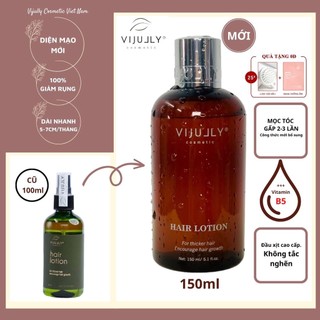 Tinh dầu bưởi [GIẢM RỤNG 100%] Vijully Xịt dưỡng tóc Hair Lotion Vijully 150ml kích mọc tóc dưỡng tóc dài nhanh