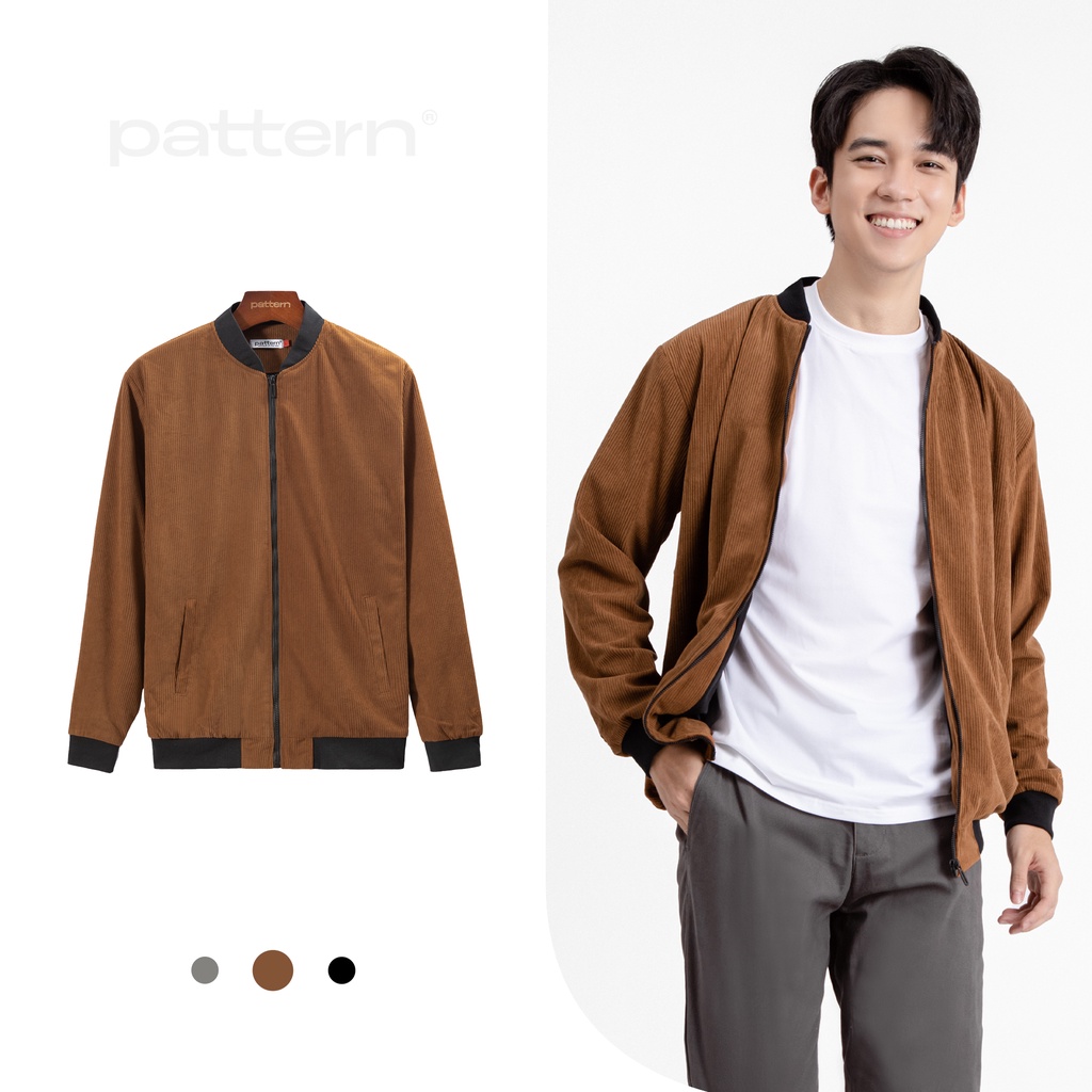 [Mã FATREND2810 giảm đến 30k tối đa 99k] Áo khoác bomber nhung tăm PATTERN PK006