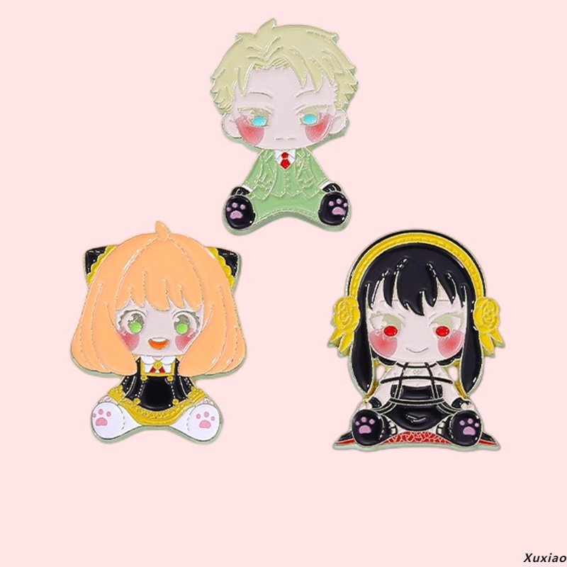 Huy Hiệu Cài Áo Ba Lô Hình anime Spy play house