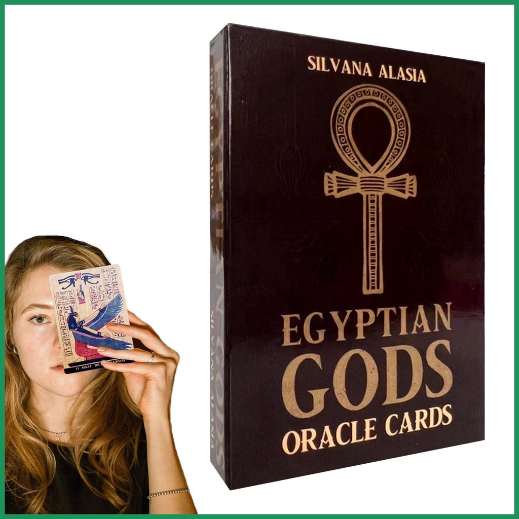 Bộ bài Tarot mới Oracles Bộ bài bói toán bí ẩn Bộ bài Tarot EGYPTIAN GODS ORACLE THẺ dành cho nữ Cô 