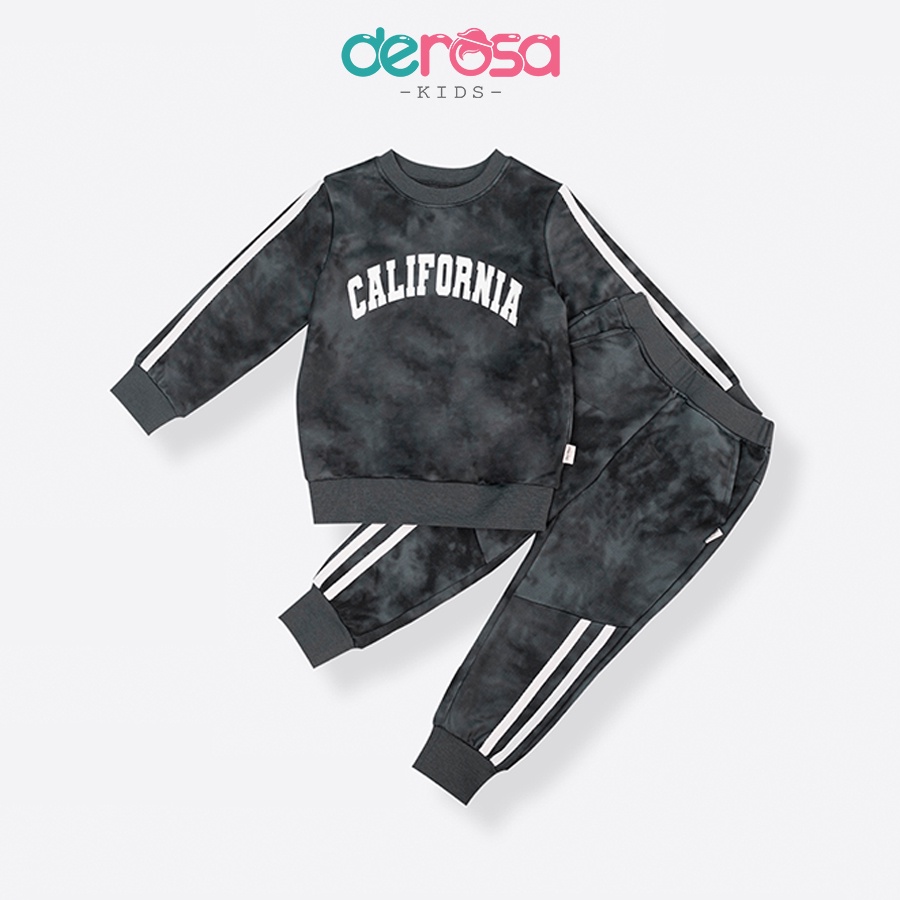 Bộ quần áo thu đông dài tay cho bé trai DEROSA KIDS từ 2 đến 6 tuổi 1045-1077B