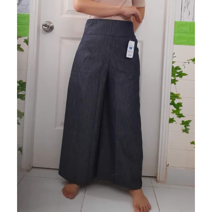 Váy chống nắng Xẻ tà Kaki ngồi xe máy cao cấp có nút bấm chân váy