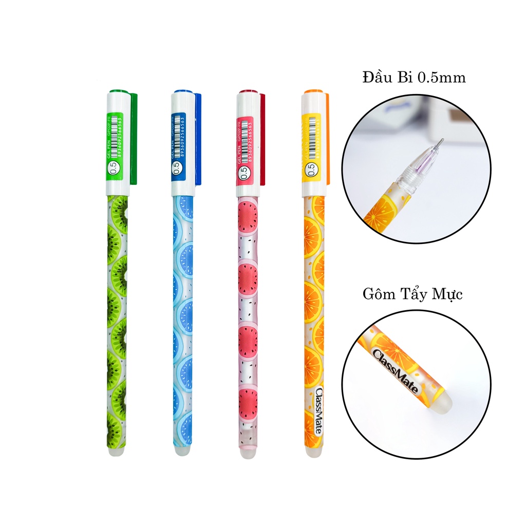 Hộp 20 chiếc Bút Gel Xóa Được CLASSMATE An Toàn Không Độc Hại Ngòi 0.5mm GP02-FR