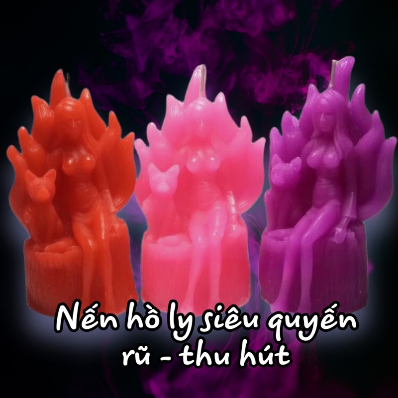 nến thủ công trang trí cô gái hồ ly 3 màu🦊🦊