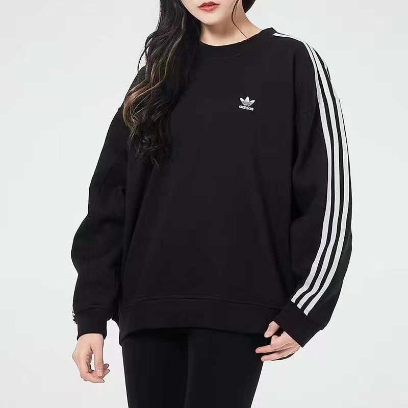 Áo Sweater Thể Thao Cotton Nguyên Chất Thêu Logo Adidas Thời Trang Cho Nam Và Nữ