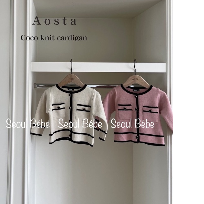 Áo cardigan COCO couple cho Mẹ và Bé hãng Aosta thu đông 2022