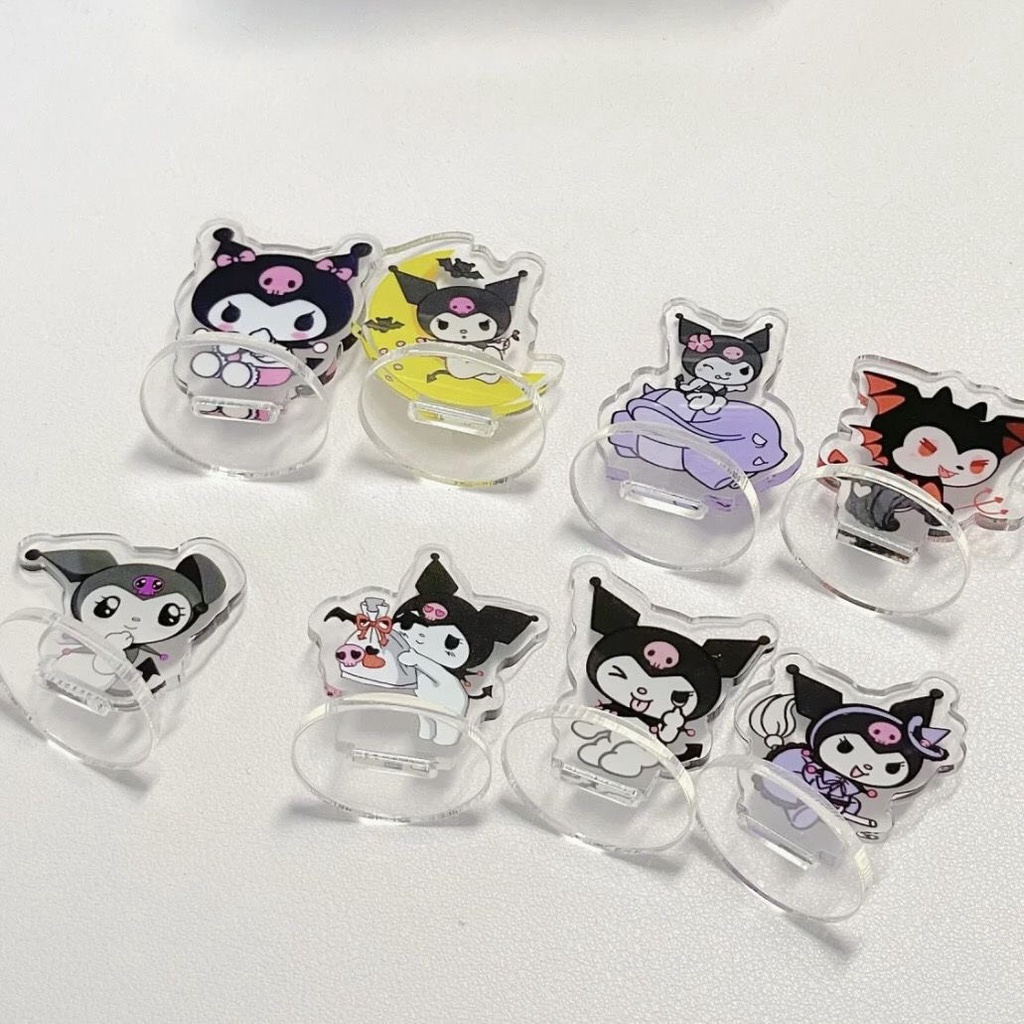 Mô hình acrylic standee mini 3cm Kuromi Sanrio Gà Rán Cay Ngọt dễ thương