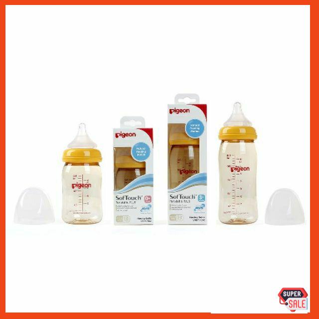 Bình sữa Pigeon SofTouch nhập khẩu 160ml/240ml