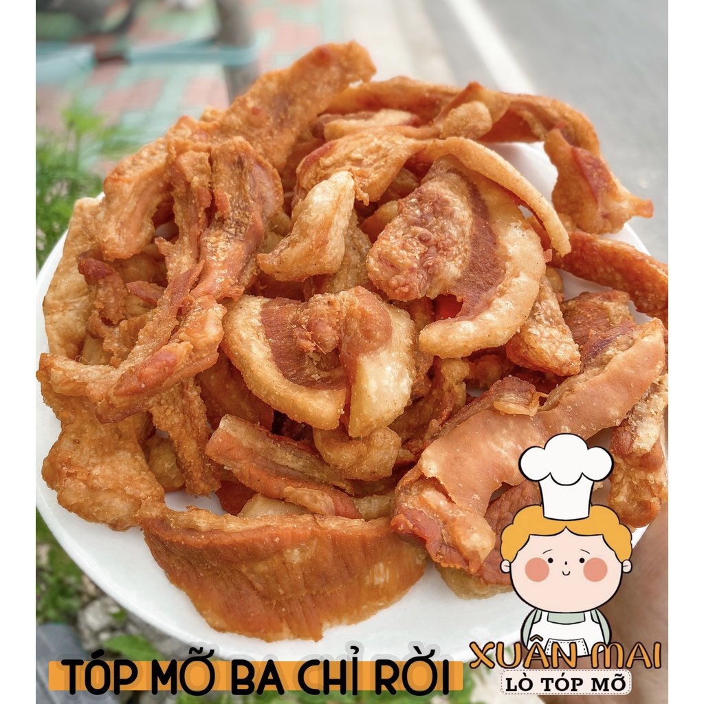 Tóp Mỡ Rời Ba Chỉ Siêu Ngon Hút Chân Không-500g