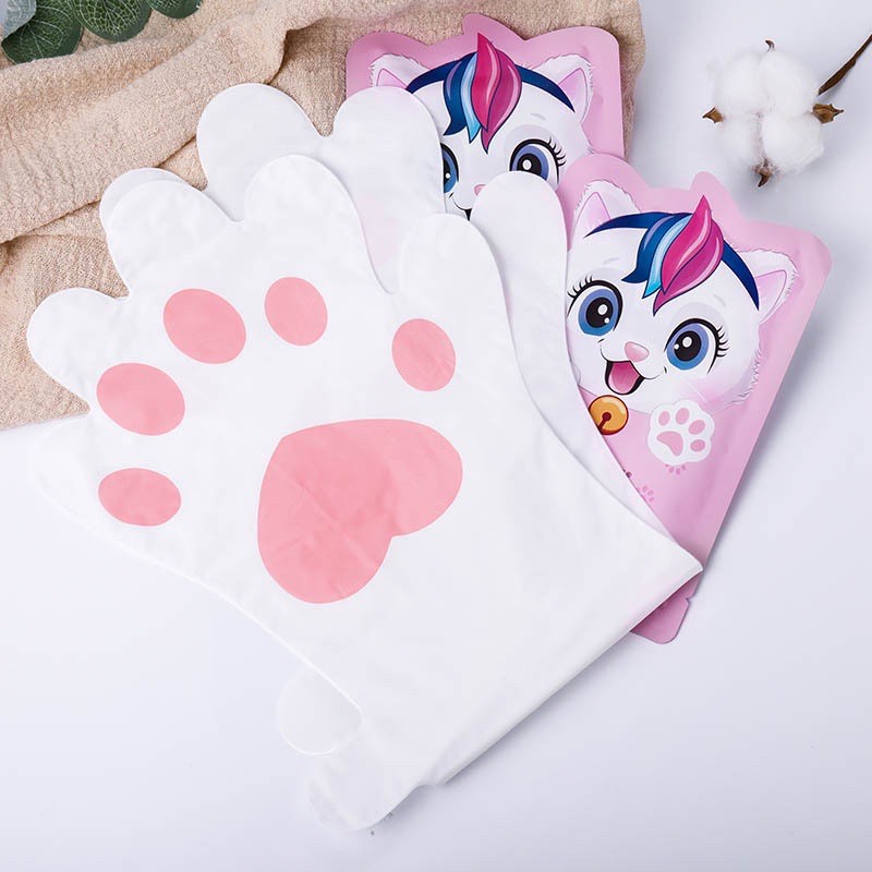 Mặt nạ dưỡng da tay dưỡng ẩm trắng da mèo con P0393