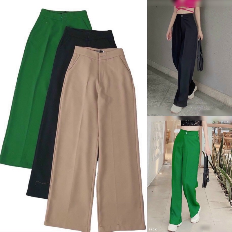 [MS029] Quần ống suông- quần suông công sở có túi- màu hot của năm- hình thât