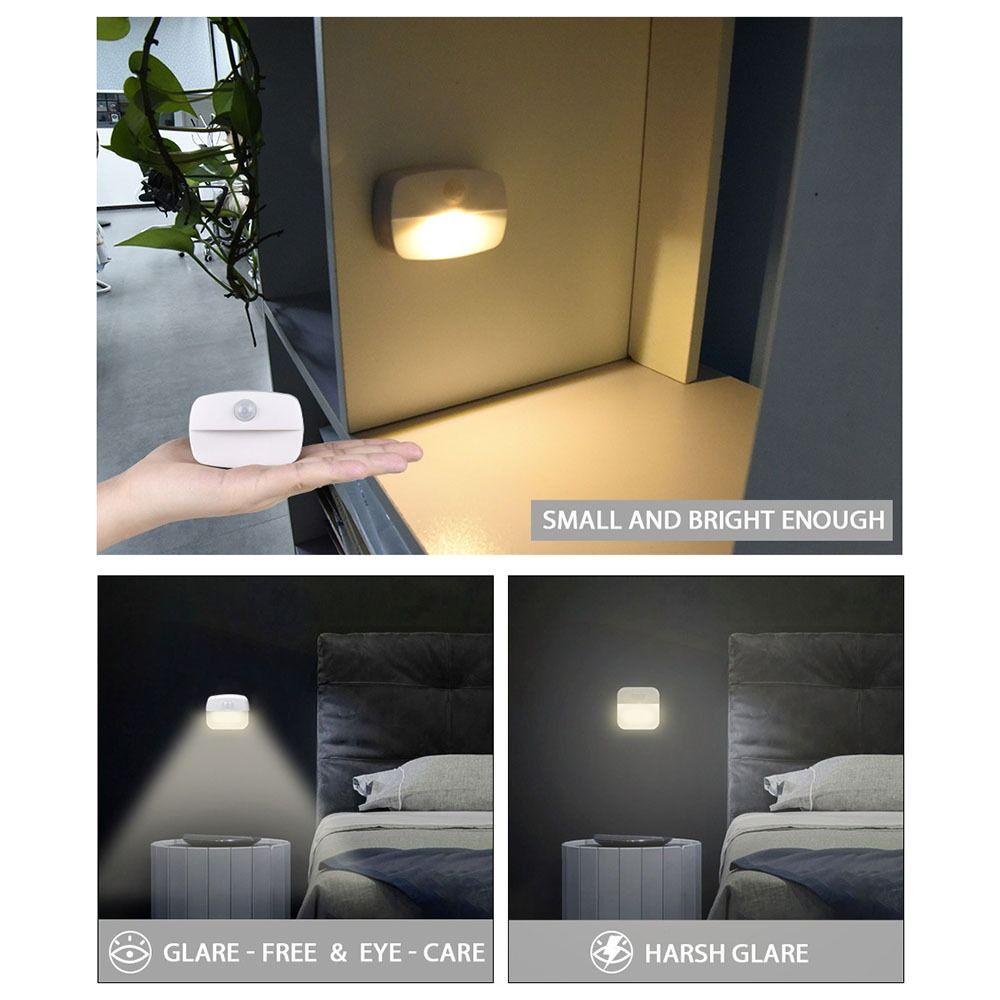 Bộ 2 Đèn LED Mini Chạy Bằng Pin IP65 PIR Siêu Bền Tiện Dụng Chất Lượng Cao