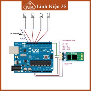 Module bluetooth HC-06 mạch thu phát bluetooh HC06 chip CSR có SOCKET