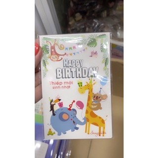 Thiệp mời sinh nhật tập 7 tờ