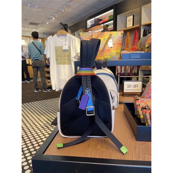 Balo Coach mini rainbow CA624 xịn đang có sẵn