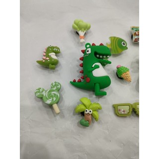 combo Charm Stiker khủng long Gắn Dép( 2charm to, 10 charm bé)