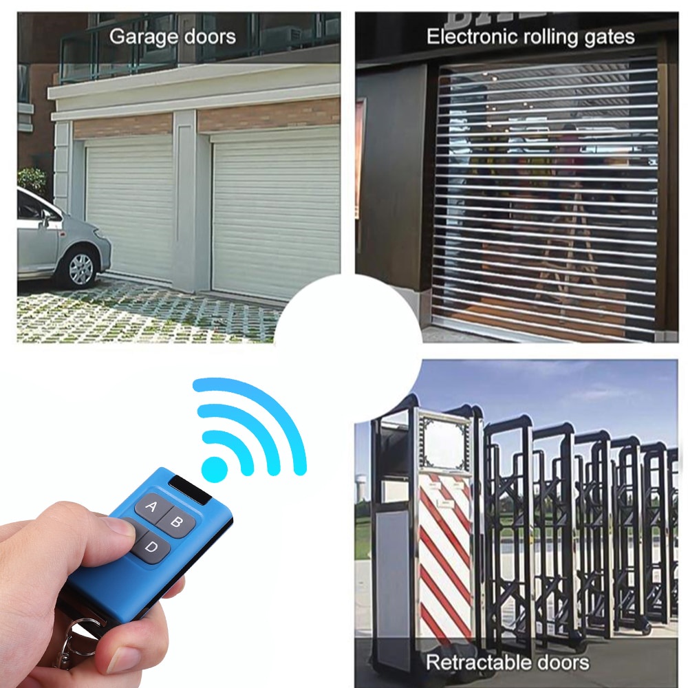 Bộ Điều Khiển Từ Xa Tần Số Kép 315MHZ 433MHZ 330MHZ 4 Phím Không Dây