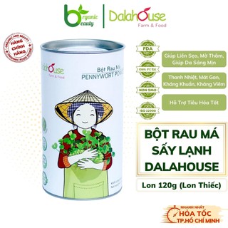 Bột rau má dalahouse - bột rau má hữu cơ nguyên chất sấy lạnh dalahouse - lon 120g