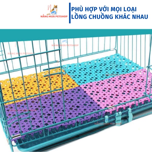 Tấm lót chuồng cho chó, lót sàn chống trơn trượt cho thú cưng